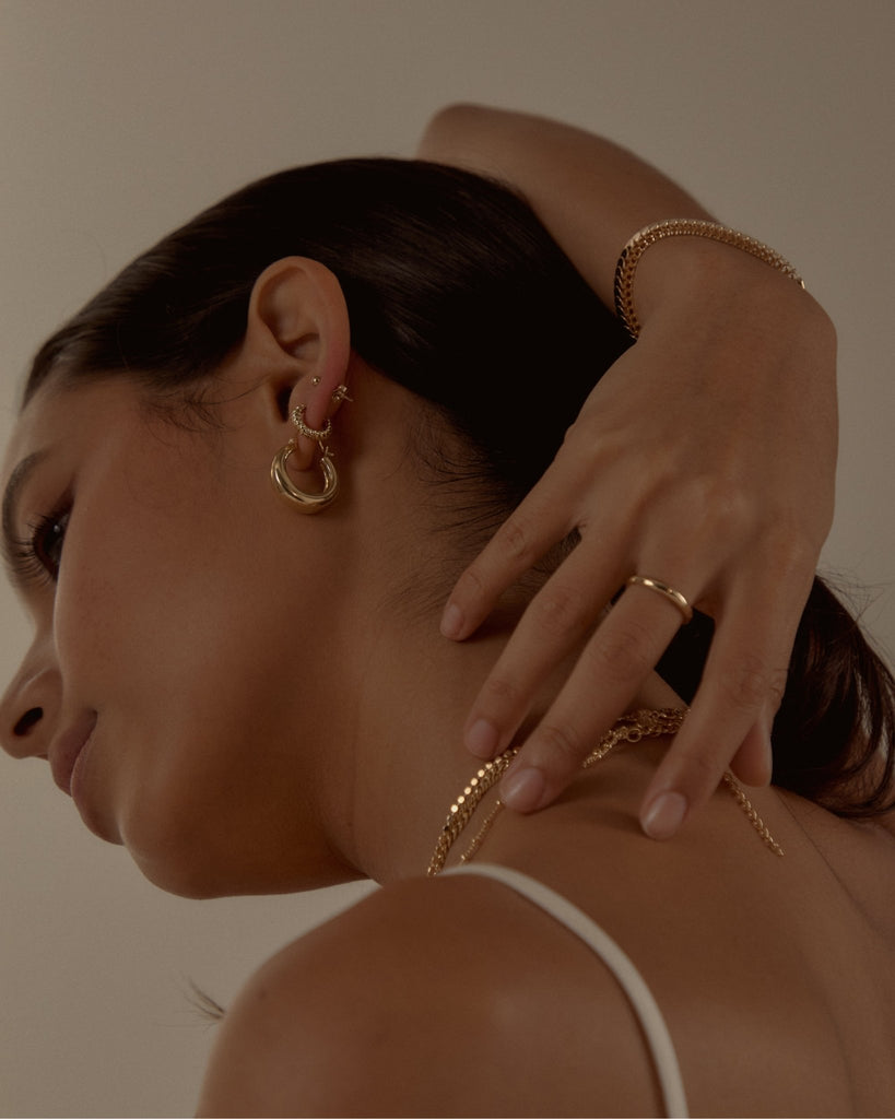 Slim Dome Ring in 14k Gold - Midori Jewelry Co.