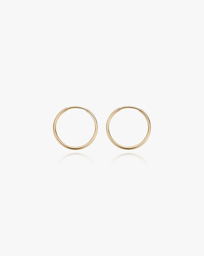 Small Thin Infinite Hoops - Midori Jewelry Co.