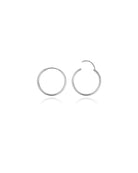Small Thin Infinite Hoops in Silver - Midori Jewelry Co.