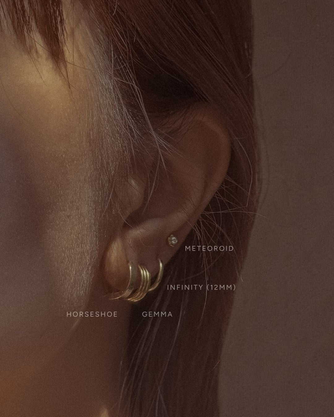 Small Thin Infinity Hoops - Midori Jewelry Co.