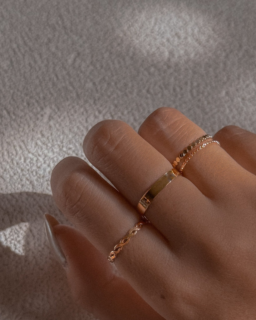 Snake Chain Stacking Ring - Midori Jewelry Co.