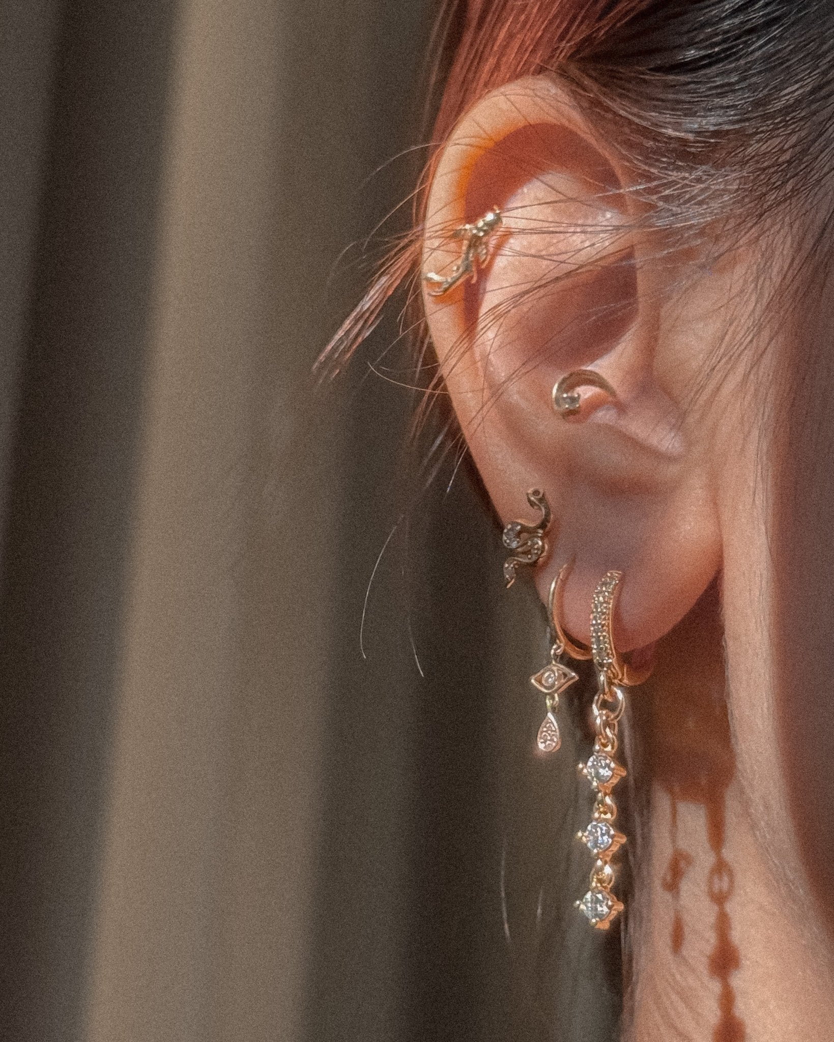 Trio Gemstone Drop Earrings - Midori Jewelry Co.