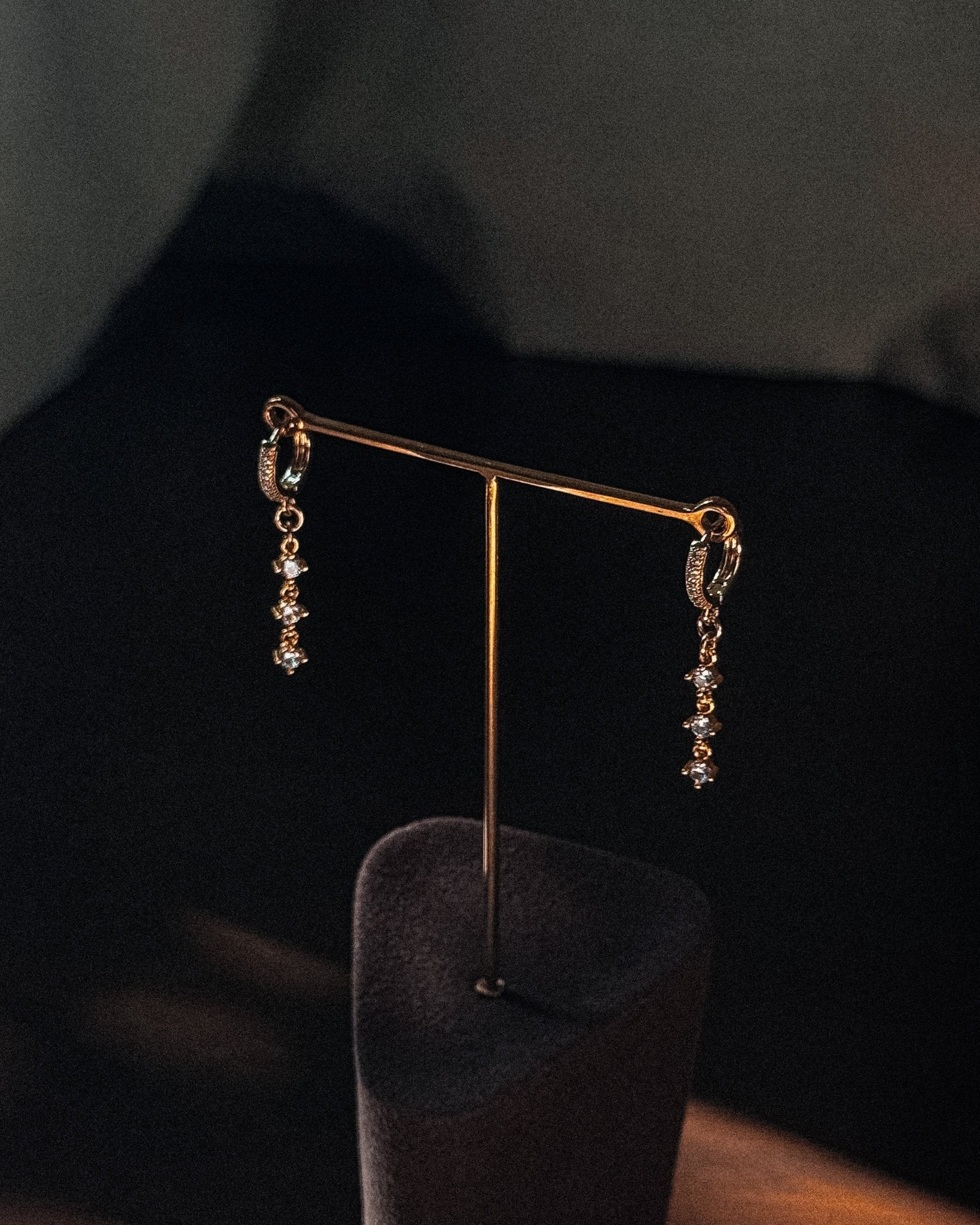 Trio Gemstone Drop Earrings - Midori Jewelry Co.