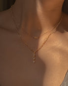 Trio Gemstone Drop Necklace - Midori Jewelry Co.