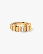 Venus Ribbed Ring - Midori Jewelry Co.