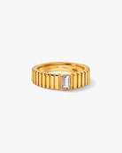 Venus Ribbed Ring - Midori Jewelry Co.