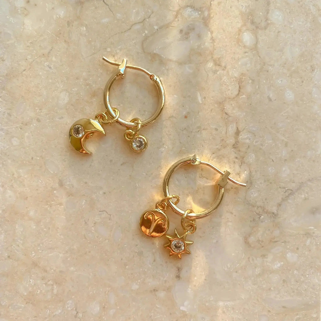 Mix & Match Earrings Birthstone Charm Midori Jewelry Co.