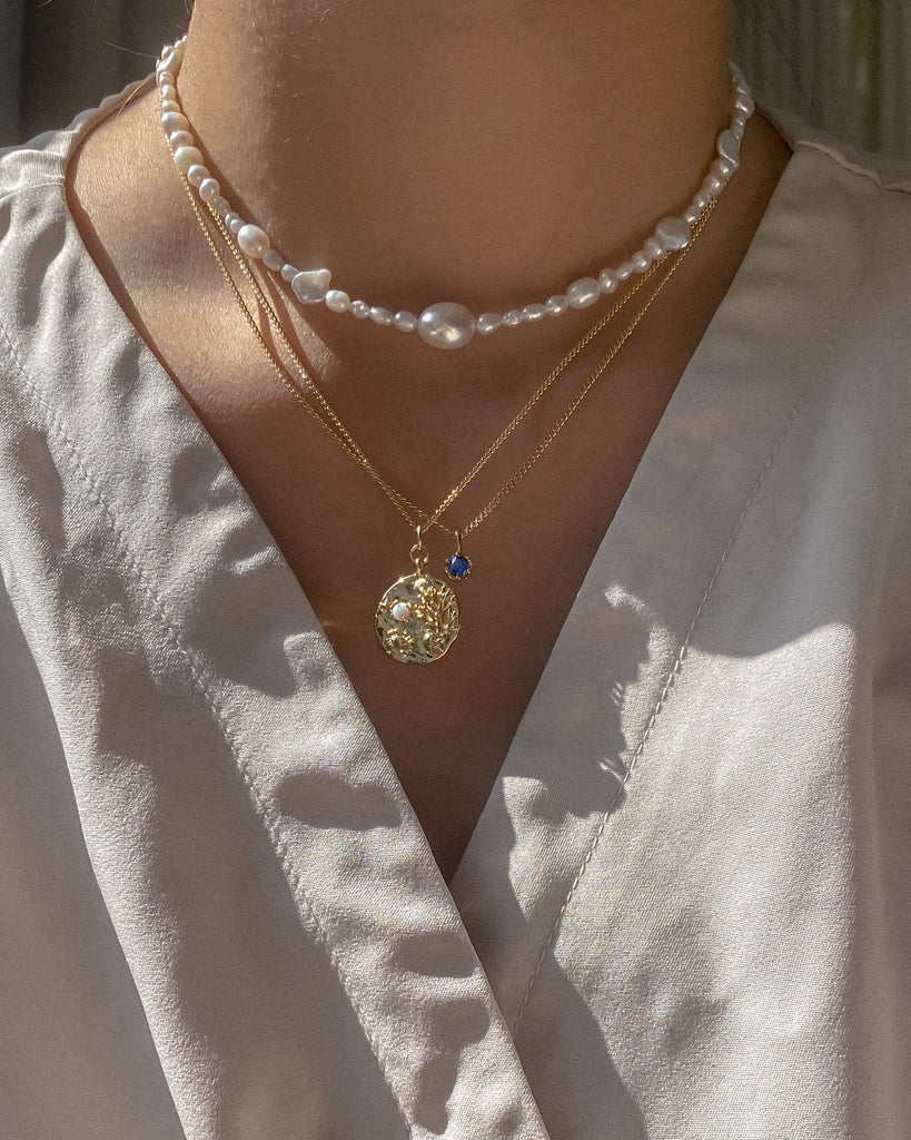 Choker Necklaces Sloane Organic Pearl Choker / Gold-Filled Midori Jewelry Co.