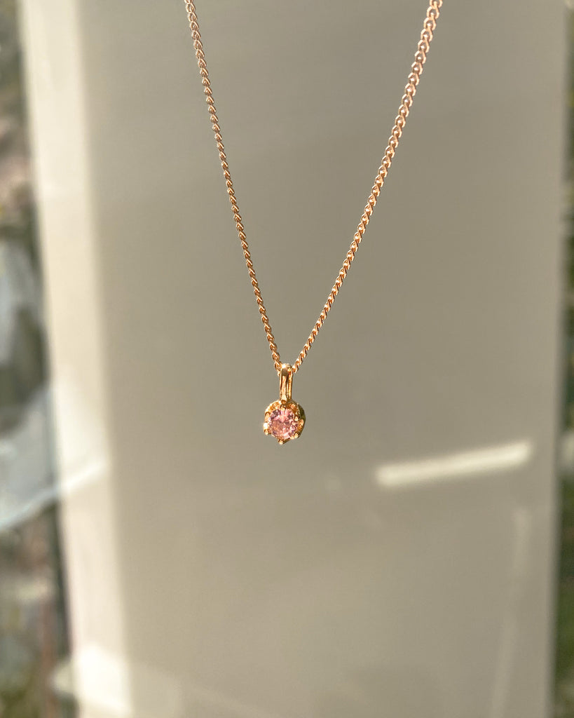 Pendant Necklaces Alexandrite Solitaire Necklace / Gold-Filled Midori Jewelry Co.