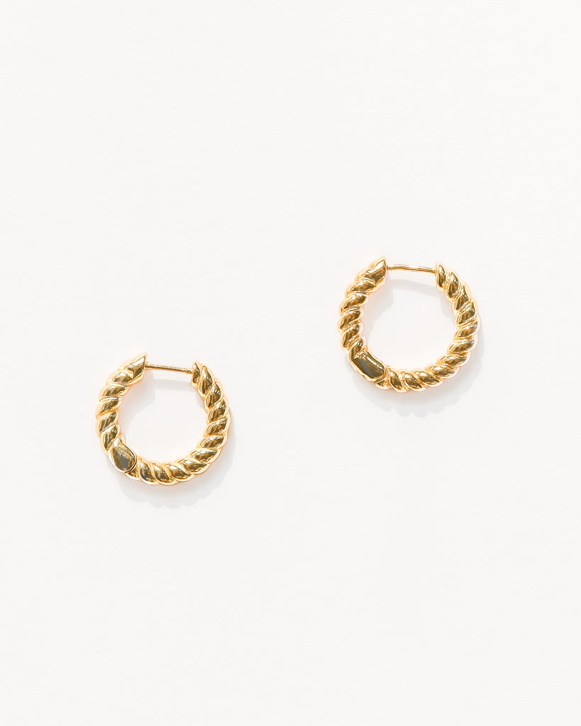 Hoop Earrings Milano Croissant Hoops / Gold-Filled Midori Jewelry Co.