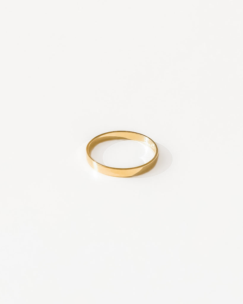 Stacking Rings Genevieve Thin Cigar Band Ring / Gold-Filled Midori Jewelry Co.
