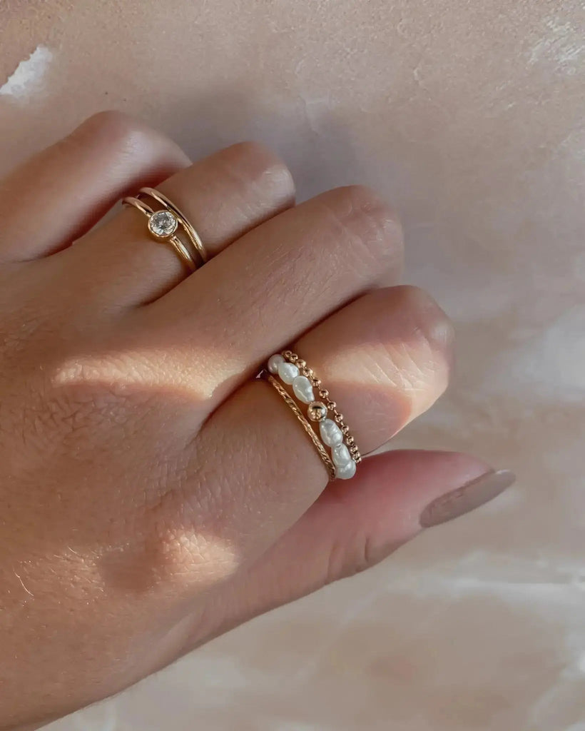 Pearl Rings Adara Pearl Ring / Gold-Filled Midori Jewelry Co.