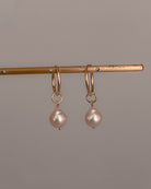 Akoya Pearl Hoop Earrings / Gold-Filled - Midori Jewelry Co.