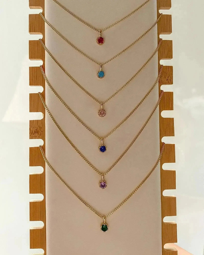 Alexandrite Solitaire Pendant - Midori Jewelry Co.