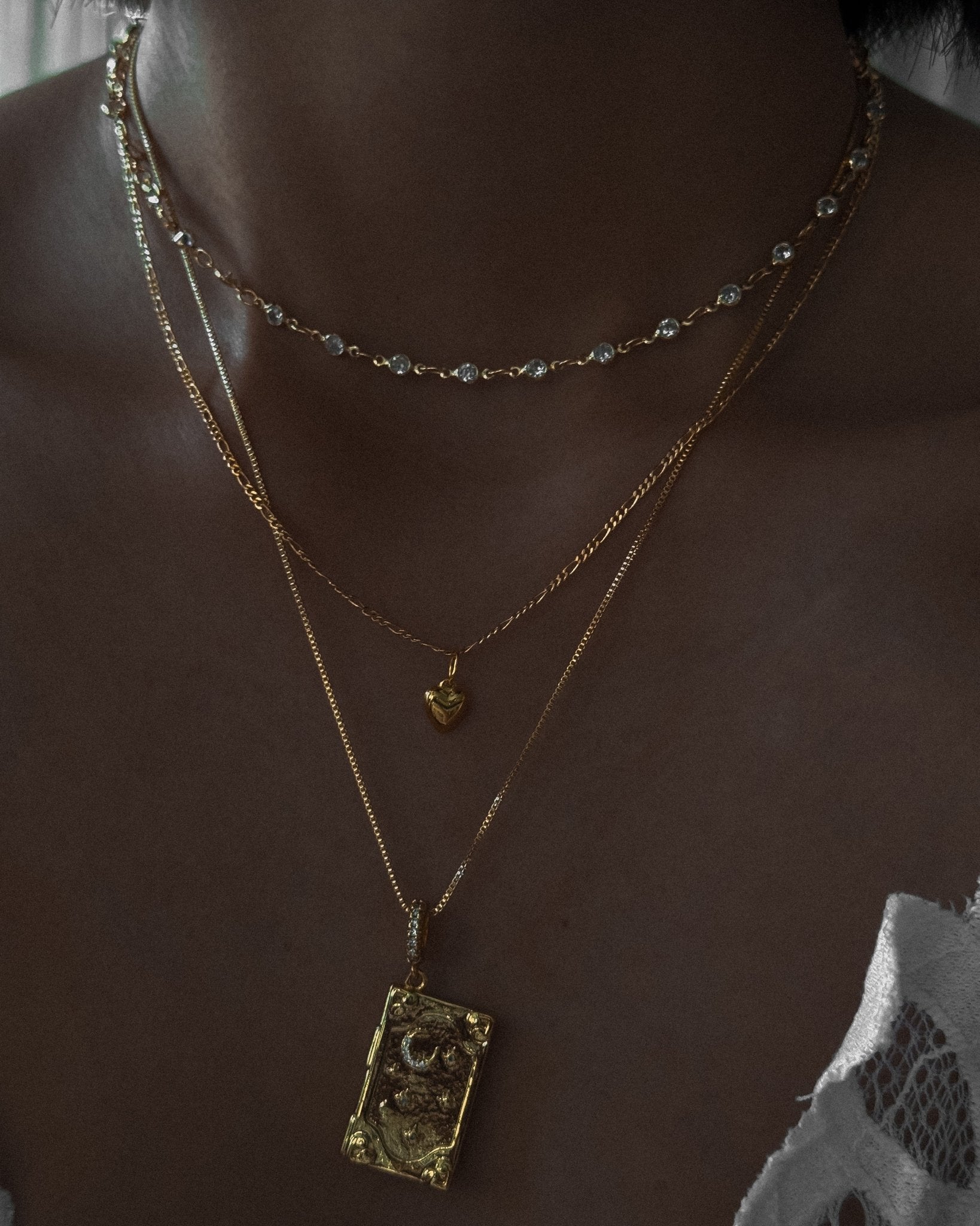 Amour Charm Necklace / Gold-Filled - Midori Jewelry Co.