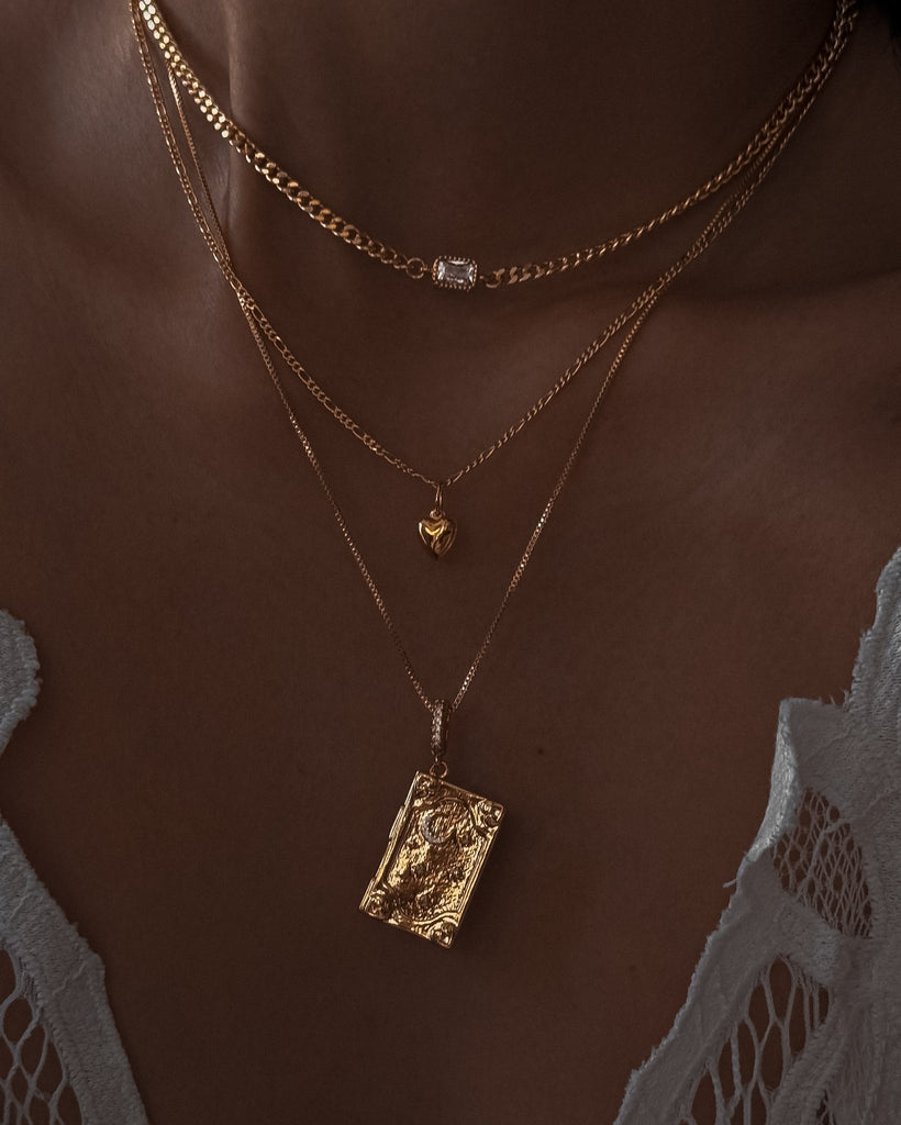 Amour Charm Necklace / Gold-Filled - Midori Jewelry Co.