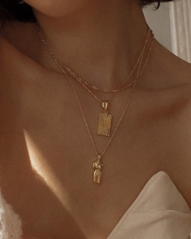 Pendant Necklaces Aphrodite Pendant Necklace / Gold-Filled Midori Jewelry Co.