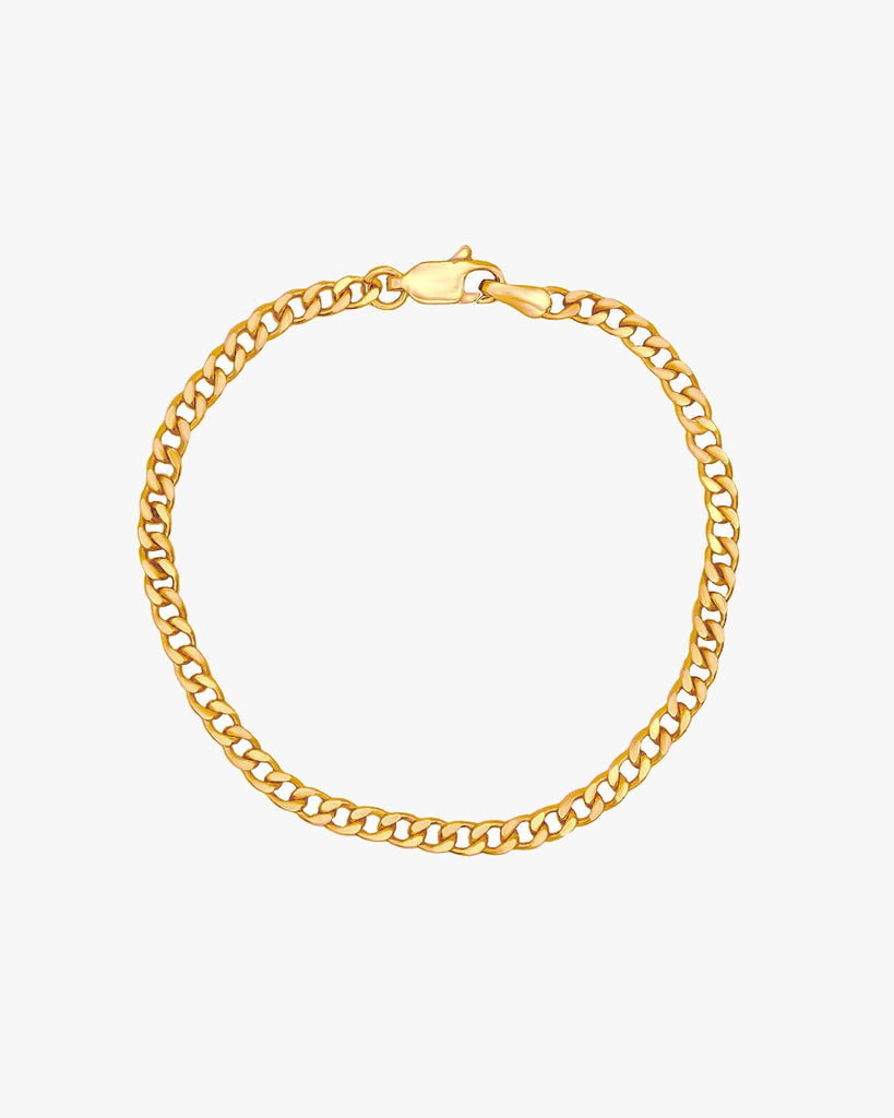 Athena Cuban Chain Anklet / Gold-Filled - Midori Jewelry Co.