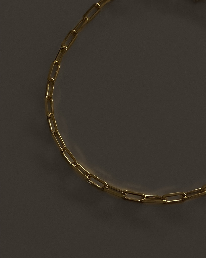 Aubrey Mini Paperclip Chain Bracelet / Gold-Filled - Midori Jewelry Co.