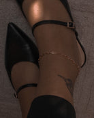 Aubrey Paperclip Chain Anklet / Gold-Filled - Midori Jewelry Co.