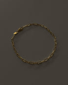 Aubrey Paperclip Chain Anklet / Gold-Filled - Midori Jewelry Co.