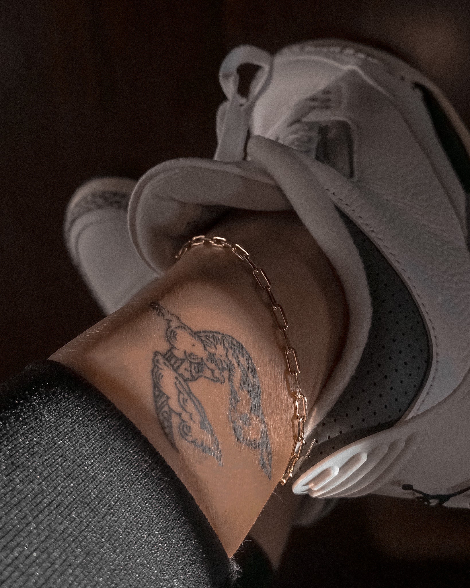 Aubrey Paperclip Chain Anklet / Gold-Filled - Midori Jewelry Co.