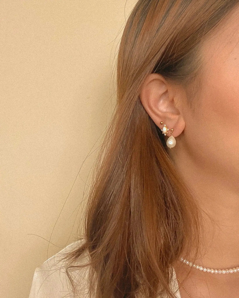 Pearl Earrings Aurélie Pearl Earrings / Gold-Filled Midori Jewelry Co.