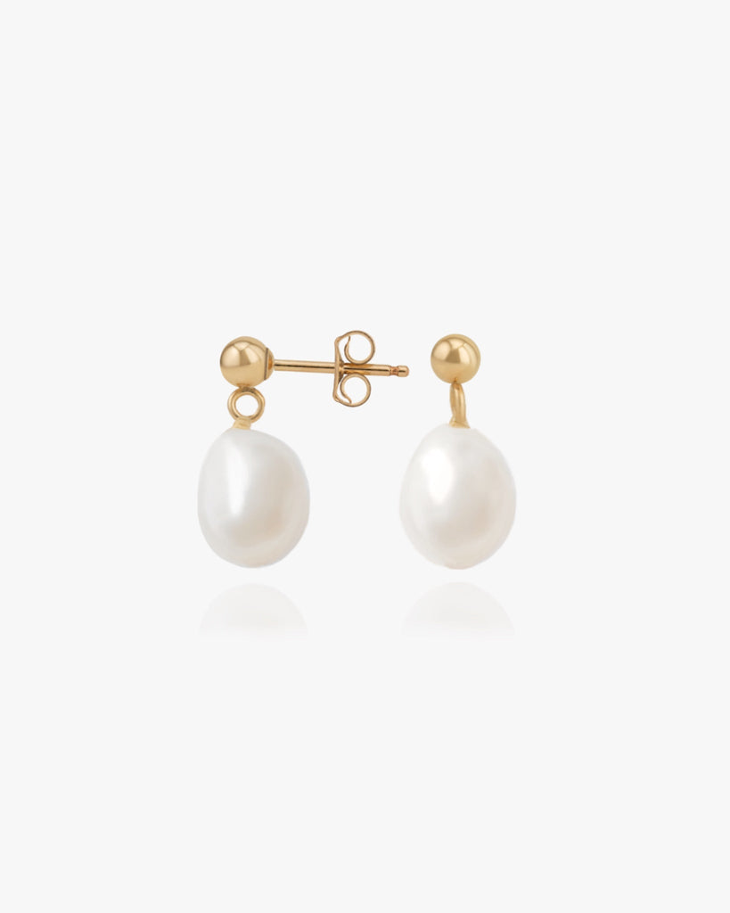 Aurélie Pearl Earrings / Gold-Filled - Midori Jewelry Co.