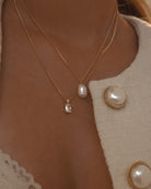 Aurélie Pearl Necklace / Sterling Silver - Midori Jewelry Co.