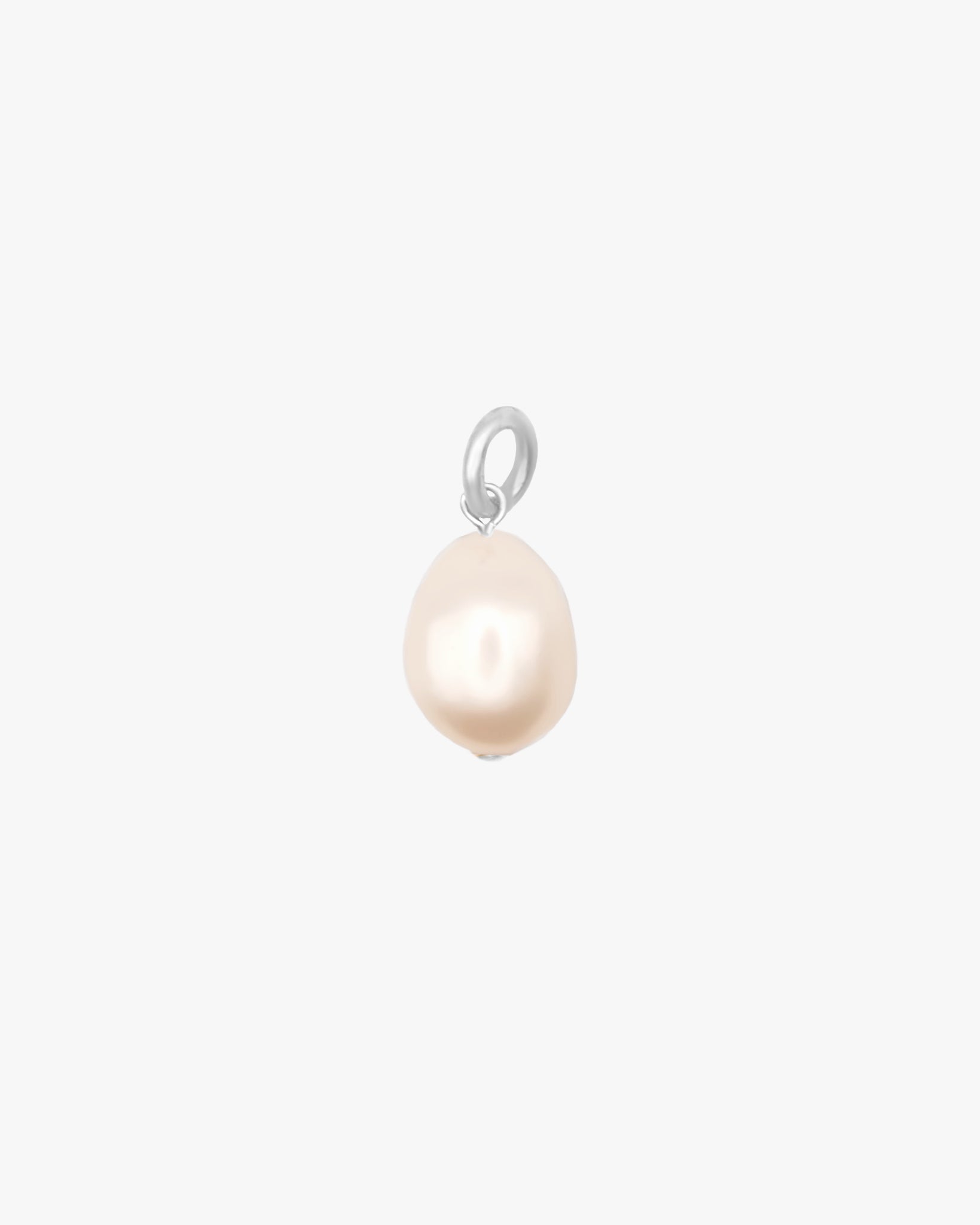 Baroque Pearl Charm / Sterling Silver - Midori Jewelry Co.