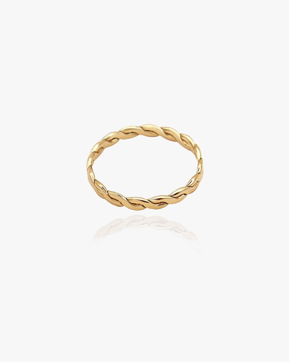 Gold-Filled Braided Rope Ring | Midori Jewelry Co.