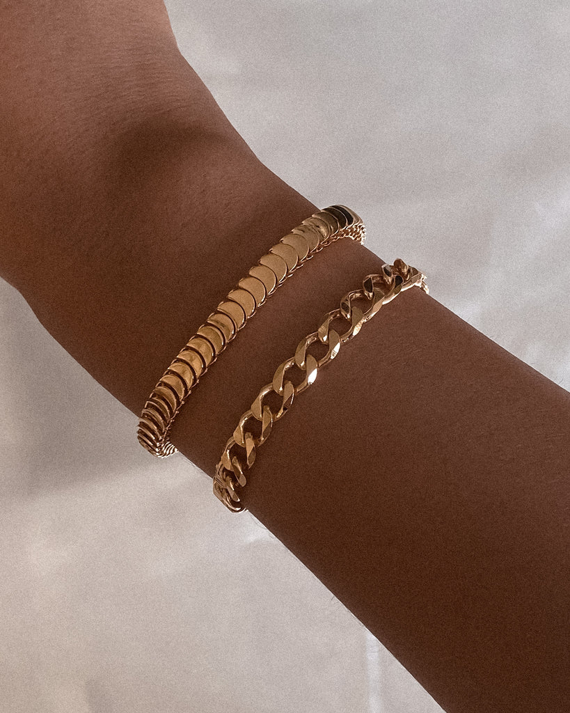Chunky Athena Bracelet / Gold-Filled - Midori Jewelry Co.