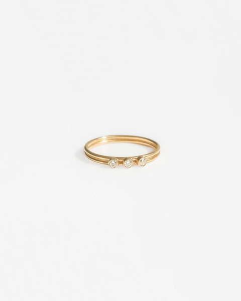14K Gold Filled Sunrise Hand Stamped Ring — Priscilla Ma
