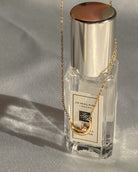 Pendant Necklace Crescent Moon Choker Necklace / Gold Vermeil Midori Jewelry Co.