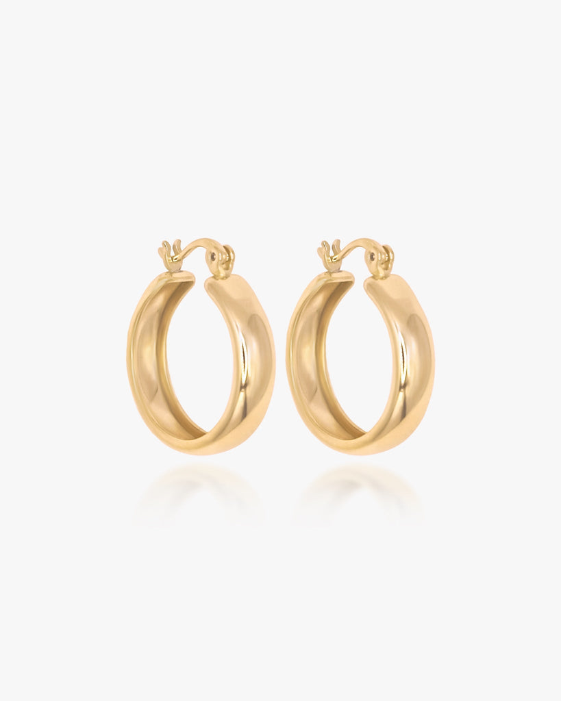 Elise Large Hoops / Gold-Filled - Midori Jewelry Co.