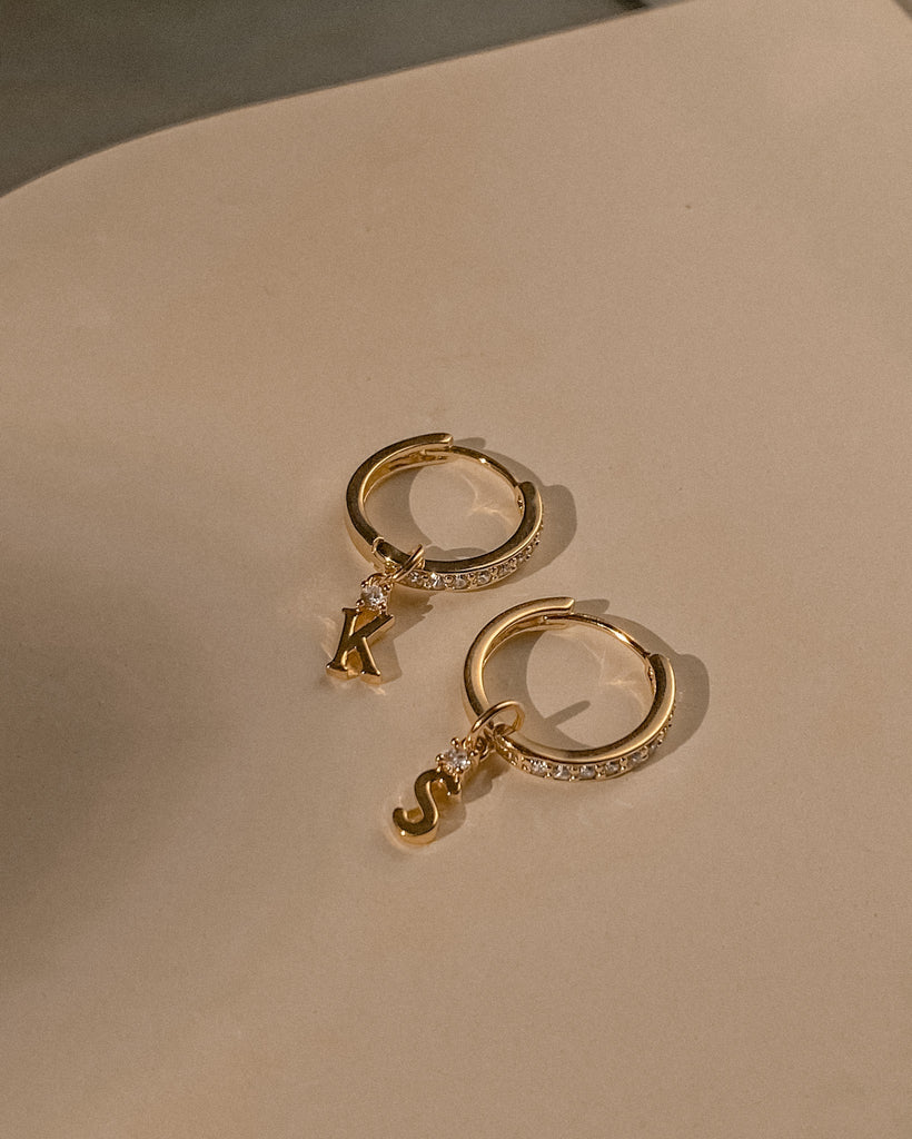 Emilie Pavé Hoops / Gold-Filled - Midori Jewelry Co.