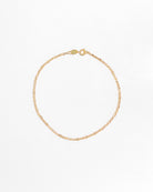Figaro Chain Anklet / Gold-Filled - Midori Jewelry Co.