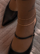 Figaro Chain Anklet / Gold-Filled - Midori Jewelry Co.