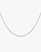 Flat Cable Chain Necklace / Sterling Silver - Midori Jewelry Co.