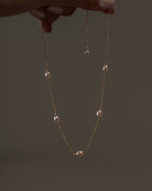 Gabi Pearl Choker Necklace / Gold-Filled - Midori Jewelry Co.