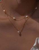 Gabi Pearl Choker Necklace / Sterling Silver - Midori Jewelry Co.