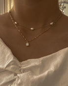 Gabi Pearl Choker Necklace / Sterling Silver - Midori Jewelry Co.