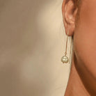 Pearl Earrings Giovanna Pearl Threader Earrings / Gold-Filled Midori Jewelry Co.