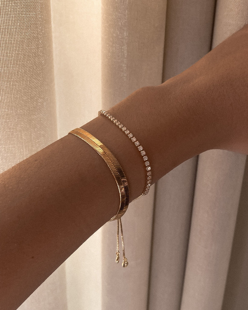Chain Bracelets Gold-Filled Tennis Bracelet Midori Jewelry Co.