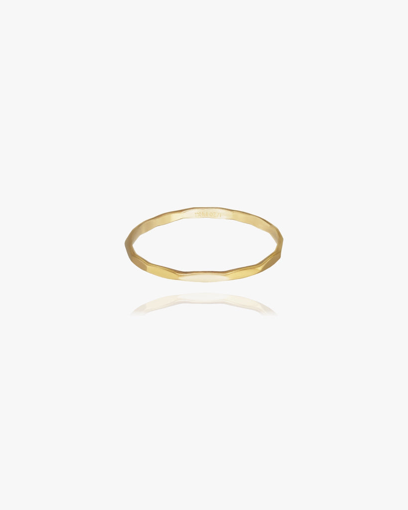 Hammered Stacking Ring / Gold-Filled - Midori Jewelry Co.
