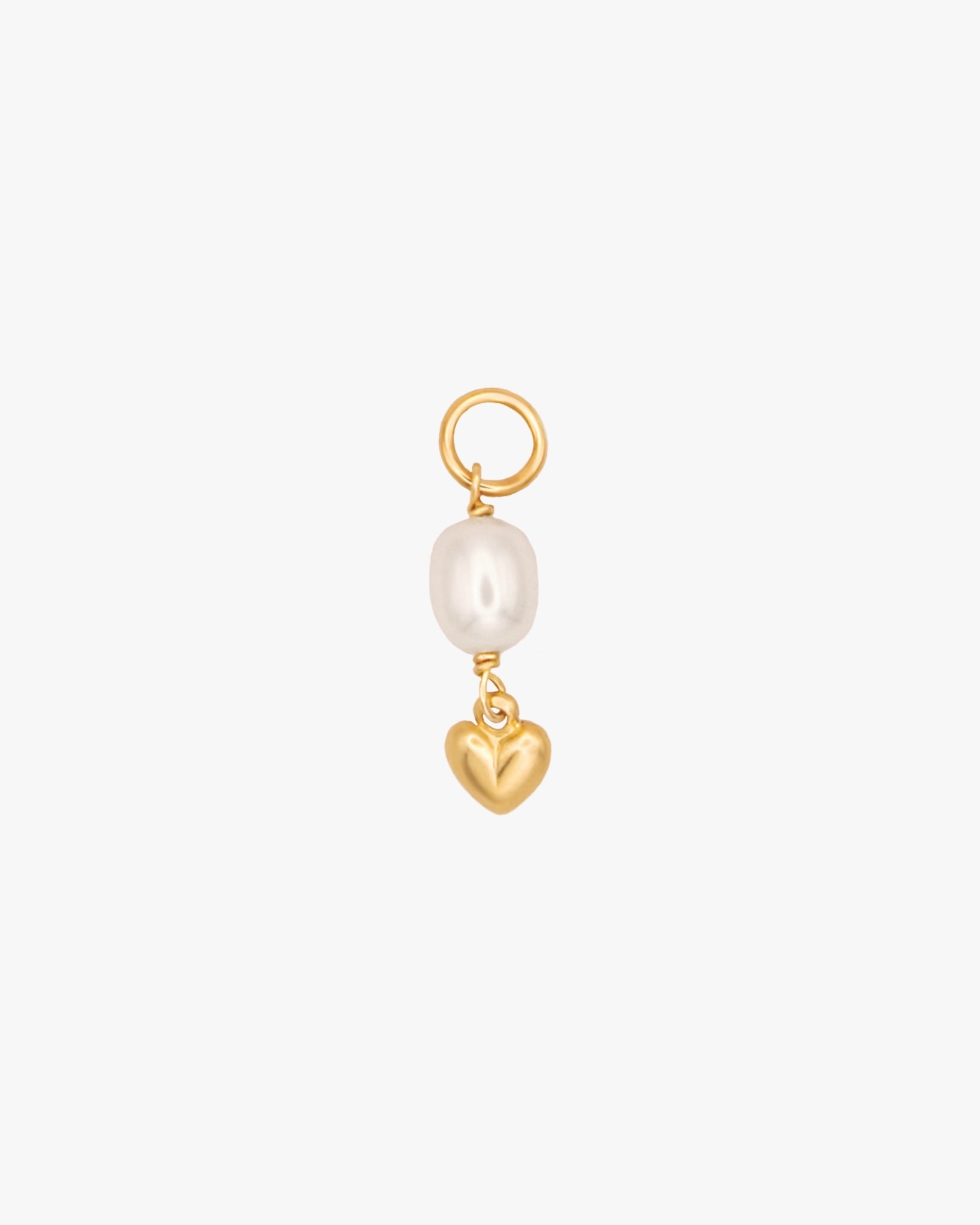 Heart Pearl Charm / Gold-Filled - Midori Jewelry Co.