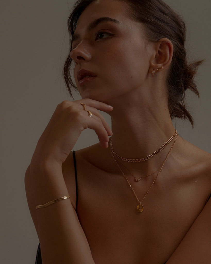 Chain Bracelets Hera Herringbone Bracelet / Gold-Filled Midori Jewelry Co.