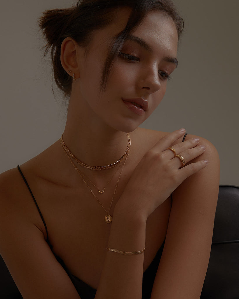 Chain Bracelets Hera Herringbone Bracelet / Gold-Filled Midori Jewelry Co.