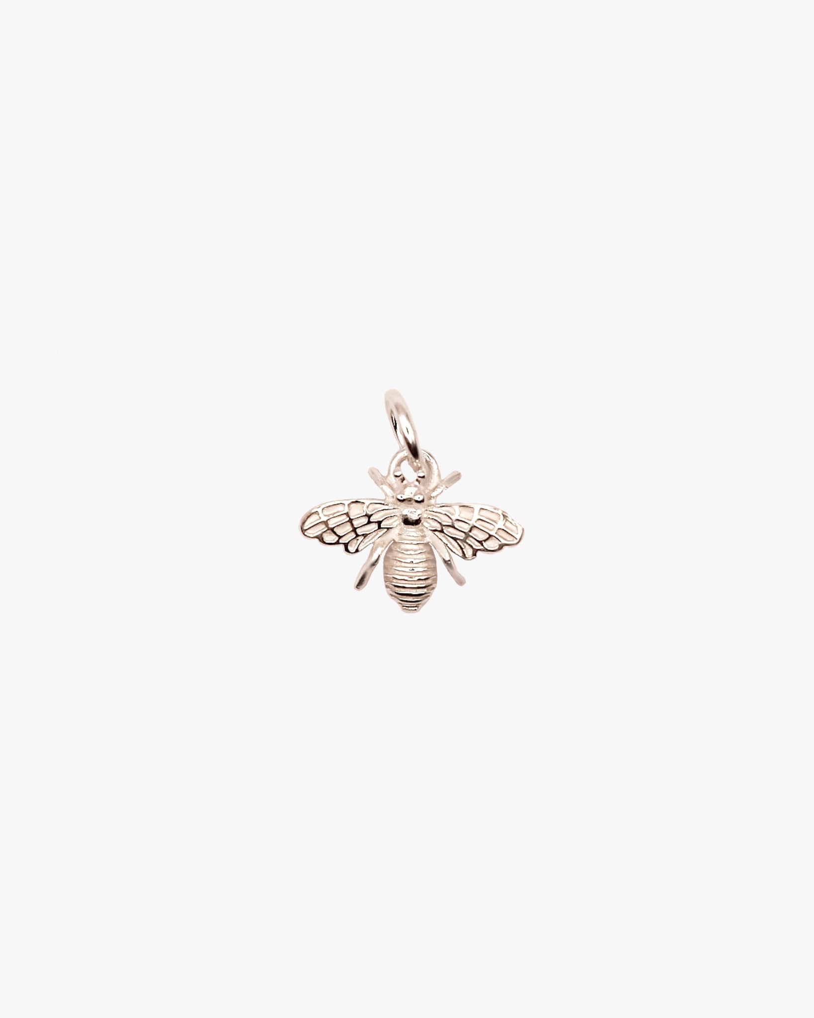 Sterling Silver Honey Bee Charm | Midori Jewelry Co. Hoop