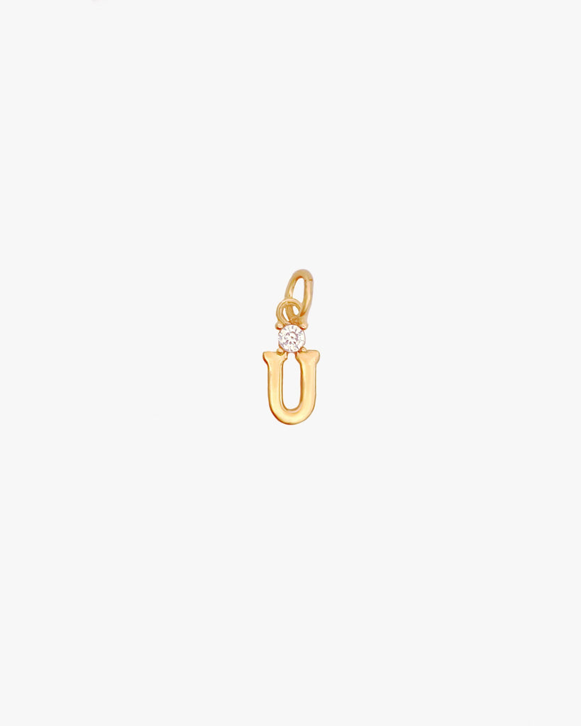 Initial Letter Charm / Gold-Filled - Midori Jewelry Co.